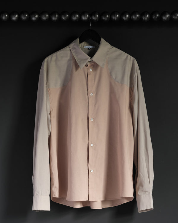 YOKE SHIRT - NUDE TWO TONE