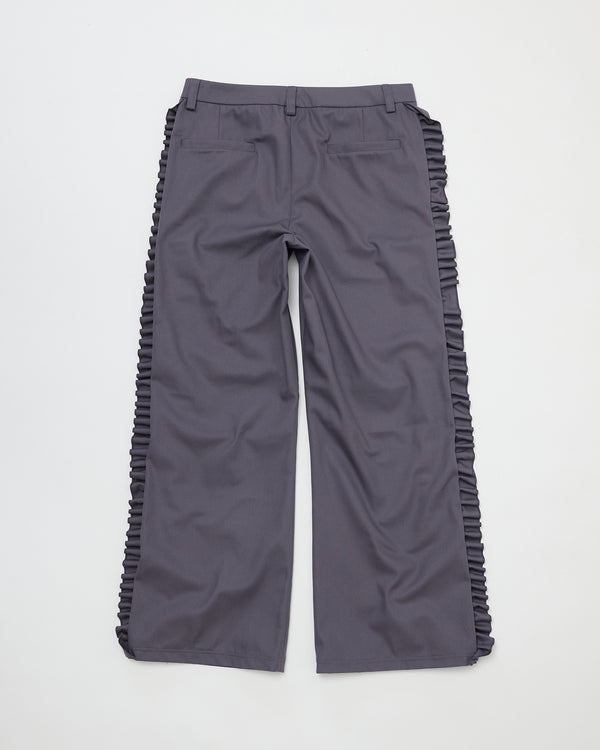 FRILL TROUSER - GREY
