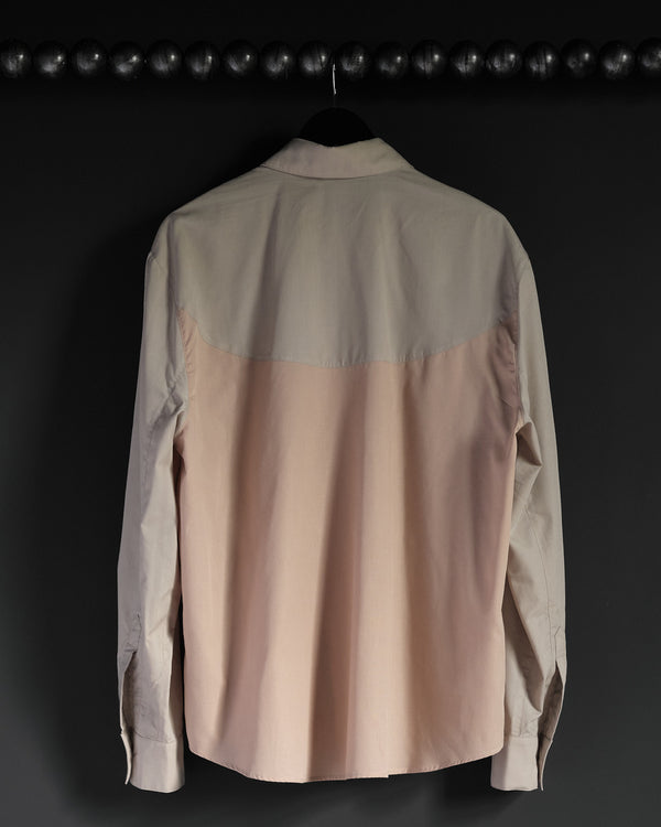 YOKE SHIRT - NUDE TWO TONE