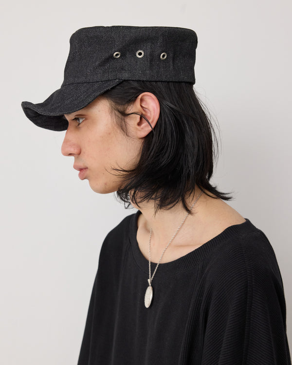 PAINTER CAP - BLACK DENIM