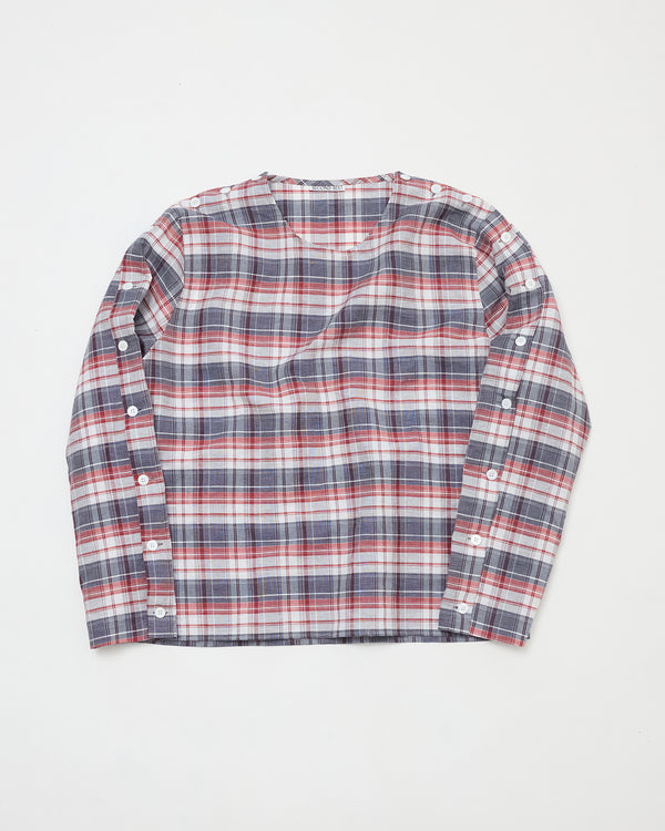 DOUBLET SHIRT - BLUE RED CHECK