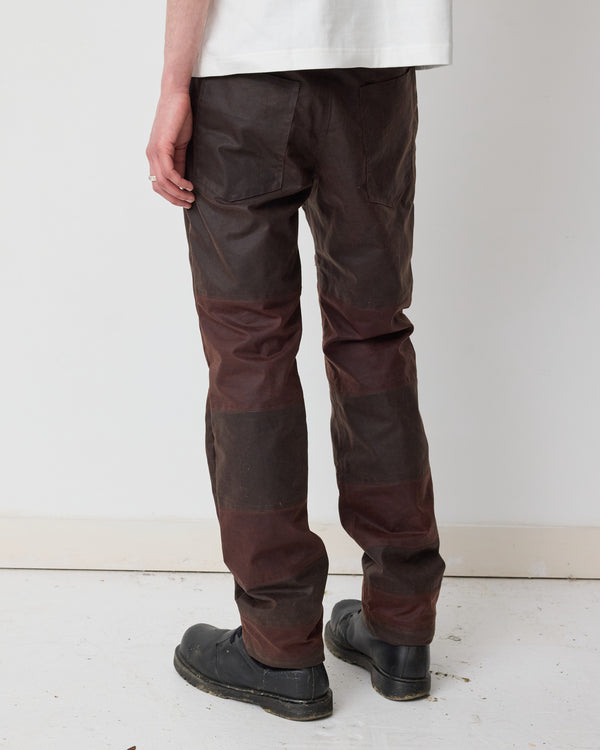 SLATTED TROUSER - BROWN TWO TONE