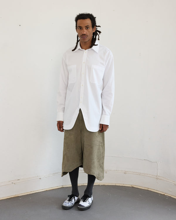 GUSSET SHIRT - WHITE