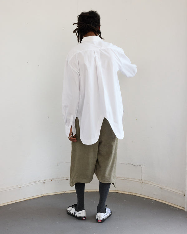 GUSSET SHIRT - WHITE